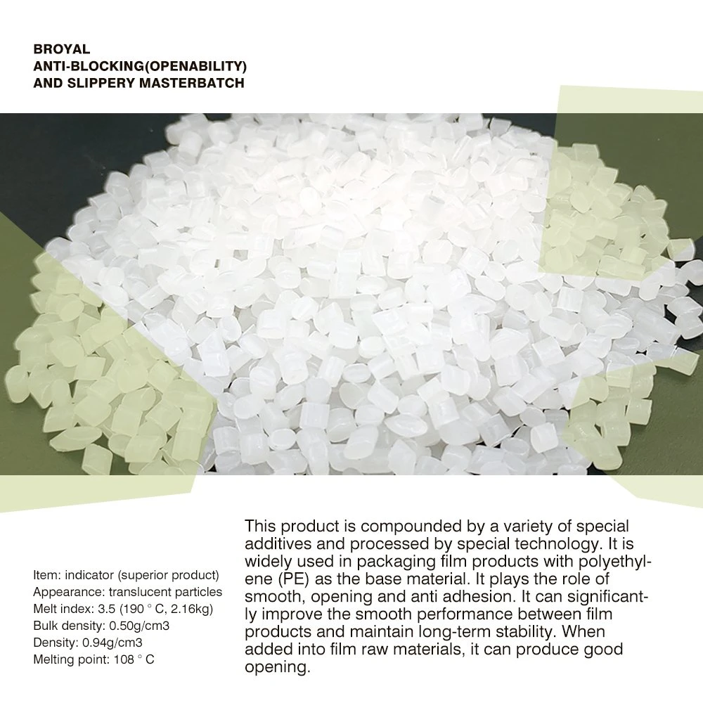 Good Dispersibility Anti-Block Masterbatch/Plastic Additive Pellets/ Functional Masterbatch Price for PP PE Stretch Film