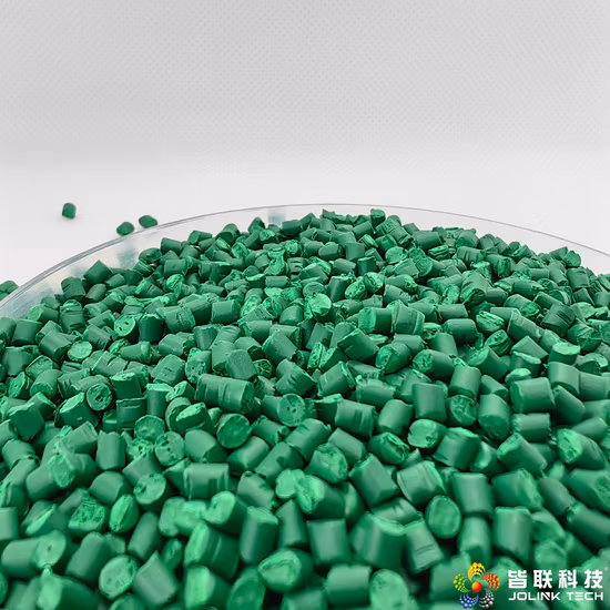 Mélange maître de couleur verte pour moulages par injection et sacs à provisions