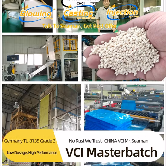Masterbatch de remplissage en plastique Masterbatch bleu PE PP Masterbatch en plastique